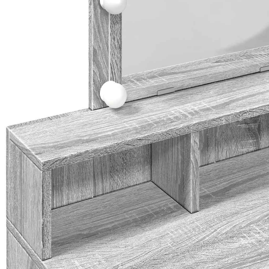 Dressing Table With Led 80X41X144.5 Cm